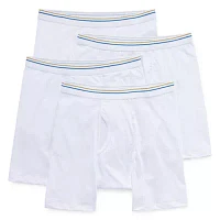 Stafford 4 Pair Blended Cotton Boxer Briefs-Big