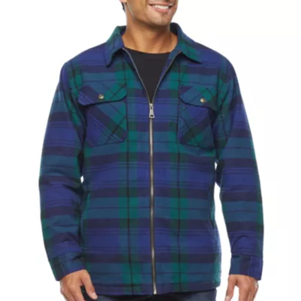 Victory Mens Sherpa Lined Midweight Shirt Jacket