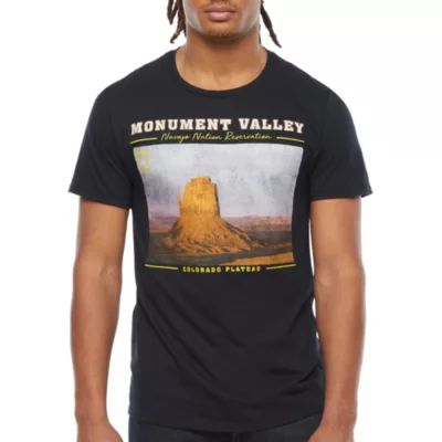 National Geographic Monument Valley Mens Crew Neck Short Sleeve Regular Fit Graphic T-Shirt