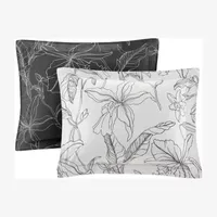 Madison Park Essentials Lisetta Floral Reversible Complete Bedding Set with Sheets