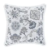 Royal Court Chelsea Blue Square Throw Pillow