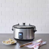 Cooks 5 Quart Programmable Latch and Travel Slow Cooker