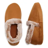 Isotoner Recycled Microsuede A Line Womens Moccasin Slippers