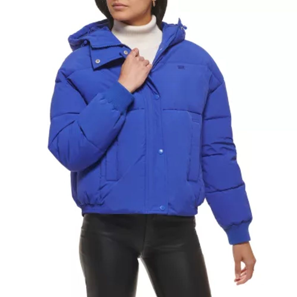 Levi's Hooded Water Resistant Midweight Puffer Jacket | Plaza Las Americas