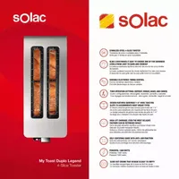 SOLAC My Toast Duplo Legend 4-Slice Toaster