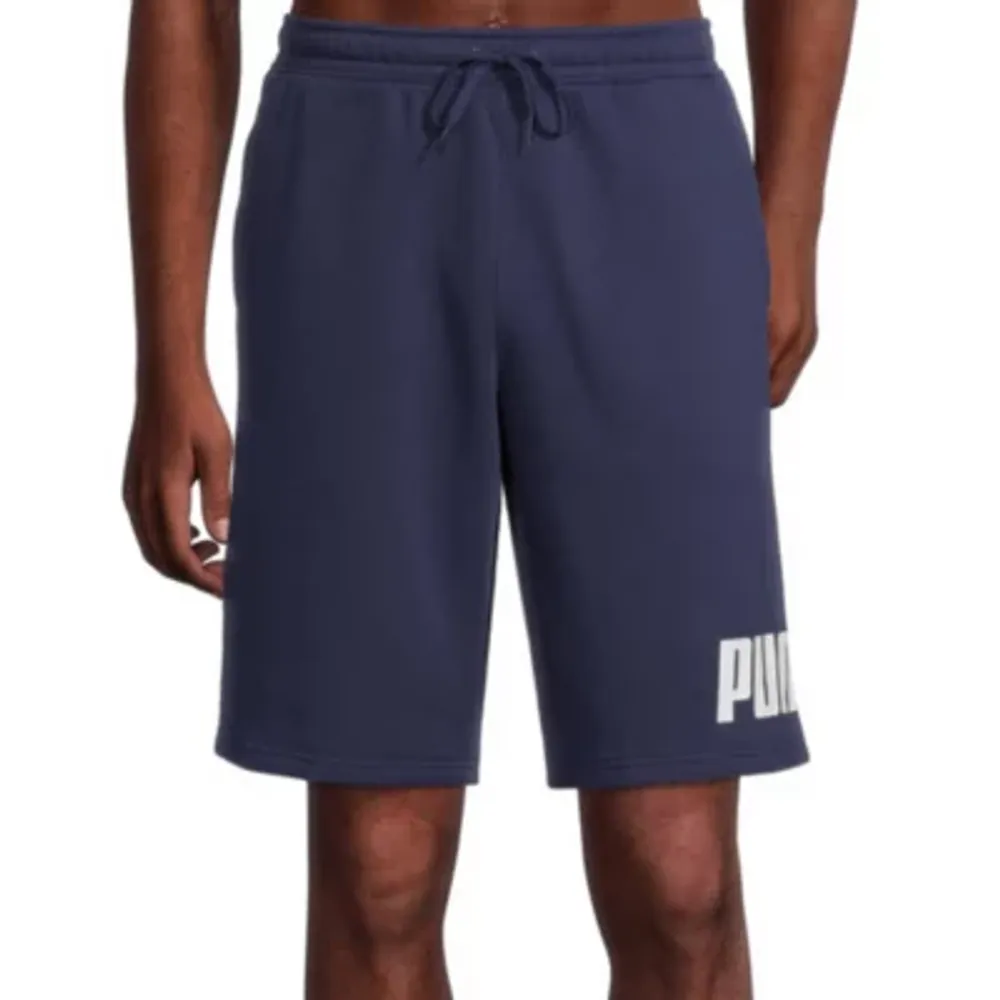 PUMA Big Logo Mens Mid Rise Workout Shorts