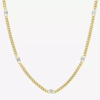 Diamond Addiction (G-H / Si2-I1) 10K Gold 18 Inch Hollow Cuban Chain Necklace