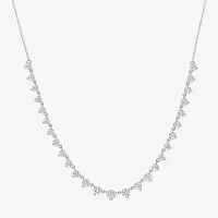 Diamond Addiction (G-H / Si2-I1) Womens 2 CT. T.W. Lab Grown White Diamond 14K Gold Tennis Necklaces