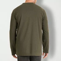 Van Heusen Big and Tall Mens Long Sleeve Regular Fit Henley Shirt