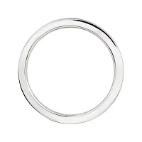 Personally Stackable Sterling Silver White Enamel Ring