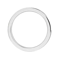 Personally Stackable Sterling Silver Black Enamel Ring