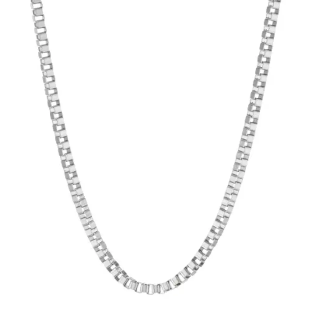 Stainless Steel Inch Solid Box Chain Necklace