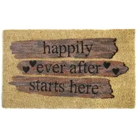 Happily Ever Rectangular Doormat - 18"X30"