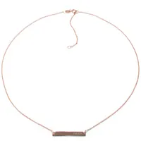 Silver Treasures 14K Rose Gold Over Silver Faith 16 Inch Cable Pendant Necklace