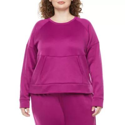 Xersion Womens Crew Neck Long Sleeve Pullover Sweater