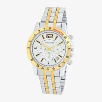 Steeltime Mens Two Tone Stainless Steel 2-pc. Watch Boxed Set 998042w867033