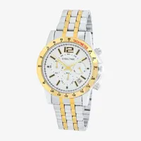 Steeltime Mens Two Tone Stainless Steel Bracelet Watch 998042w