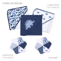 The Peanutshell Blue Dino 23-pc. Bath Gift Set Boys