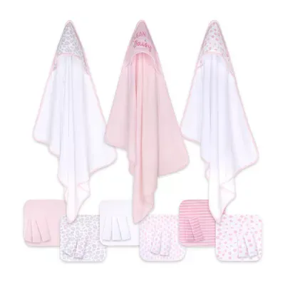 The Peanutshell Pink Daisy 23-pc. Bath Gift Set Girls