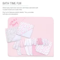 The Peanutshell Pink Daisy 23-pc. Bath Gift Set Girls