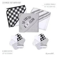 The Peanutshell Grey Check 23-pc. Bath Gift Set Unisex