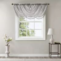 Madison Park Iris 38"W X 46"L Rod Pocket Waterfall Valance