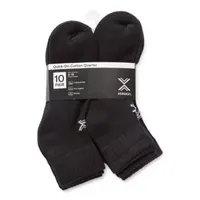 Xersion Quick Dry 10 Pair Quarter Ankle Socks Mens