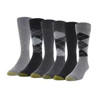 Gold Toe 6 Pair Crew Socks Mens