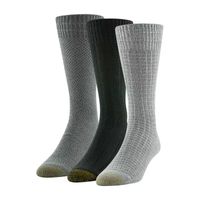 Gold Toe 3 Pair Crew Socks Mens