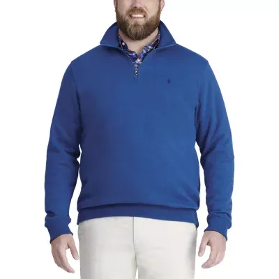 IZOD Advantage Performance Big and Tall Mens Long Sleeve Quarter-Zip Pullover