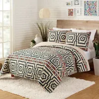 JUNGALOW by Justina Blakeney Hypnotic 3-pc. Reversible Quilt Set