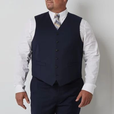 Stafford Super Suit Mens Big and Tall Stretch Fabric Classic Fit Suit Vest