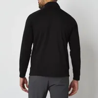 Stylus Mens Mock Neck Long Sleeve Quarter-Zip Pullover