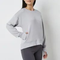 Stylus Womens Crew Neck Long Sleeve Sweatshirt