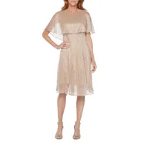 Danny & Nicole Womens Short Sleeve A-Line Dress