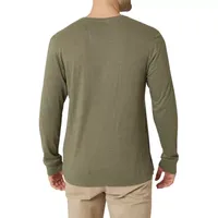 Chaps Big and Tall Mens Long Sleeve Regular Fit Henley Shirt