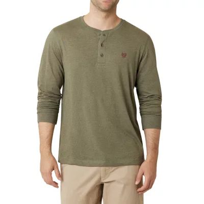 Chaps Big and Tall Mens Long Sleeve Regular Fit Henley Shirt