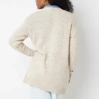 a.n.a Womens V Neck Long Sleeve Button Cardigan
