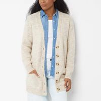 a.n.a Womens V Neck Long Sleeve Button Cardigan