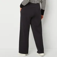 Stylus-Plus Womens High Rise Wide Leg Pull-On Pants