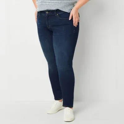 a.n.a - Plus Womens Comfort Waist Skinny Jean