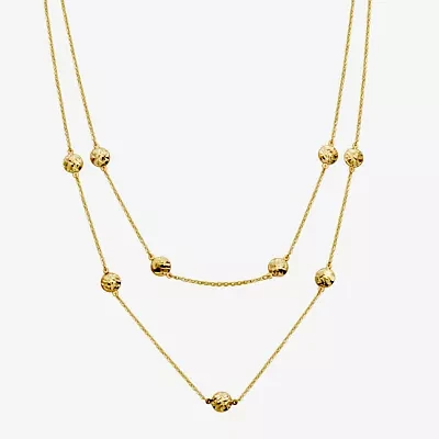 Womens 10K Gold 18 Inch Pendant Necklace