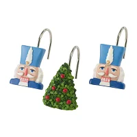 Avanti Nutcracker Trellis Shower Curtain Hooks