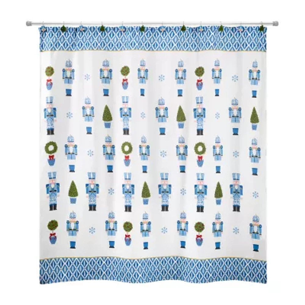 Avanti Nutcracker Trellis Shower Curtain