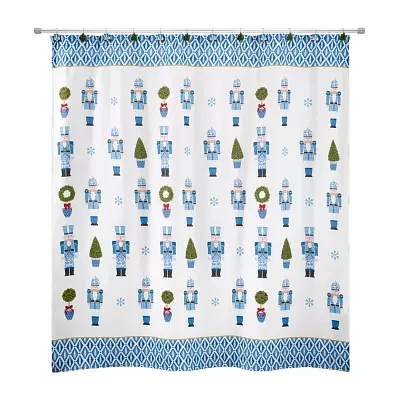 Avanti Nutcracker Trellis Shower Curtains