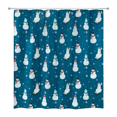 Avanti Snowman Shower Curtain