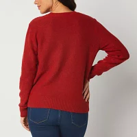 St. John's Bay Tall Womens Crew Neck Long Sleeve Pullover Sweater