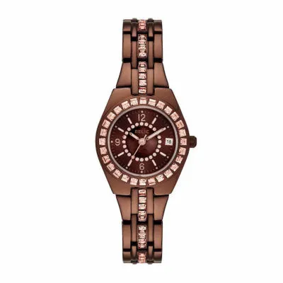 Relic By Fossil Womens Brown Bracelet Watch Zr12195