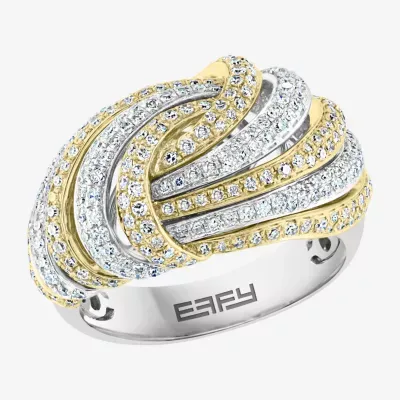 LIMITED QUANTITIES! Effy Final Call Womens /8 CT. T.W. Genuine White Diamond 14K Gold Cocktail Ring