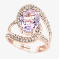 LIMITED QUANTITIES! Effy Final Call  ½ CT. T.W. Diamond & Genuine Pink Quartz Ring 14K Rose Gold
